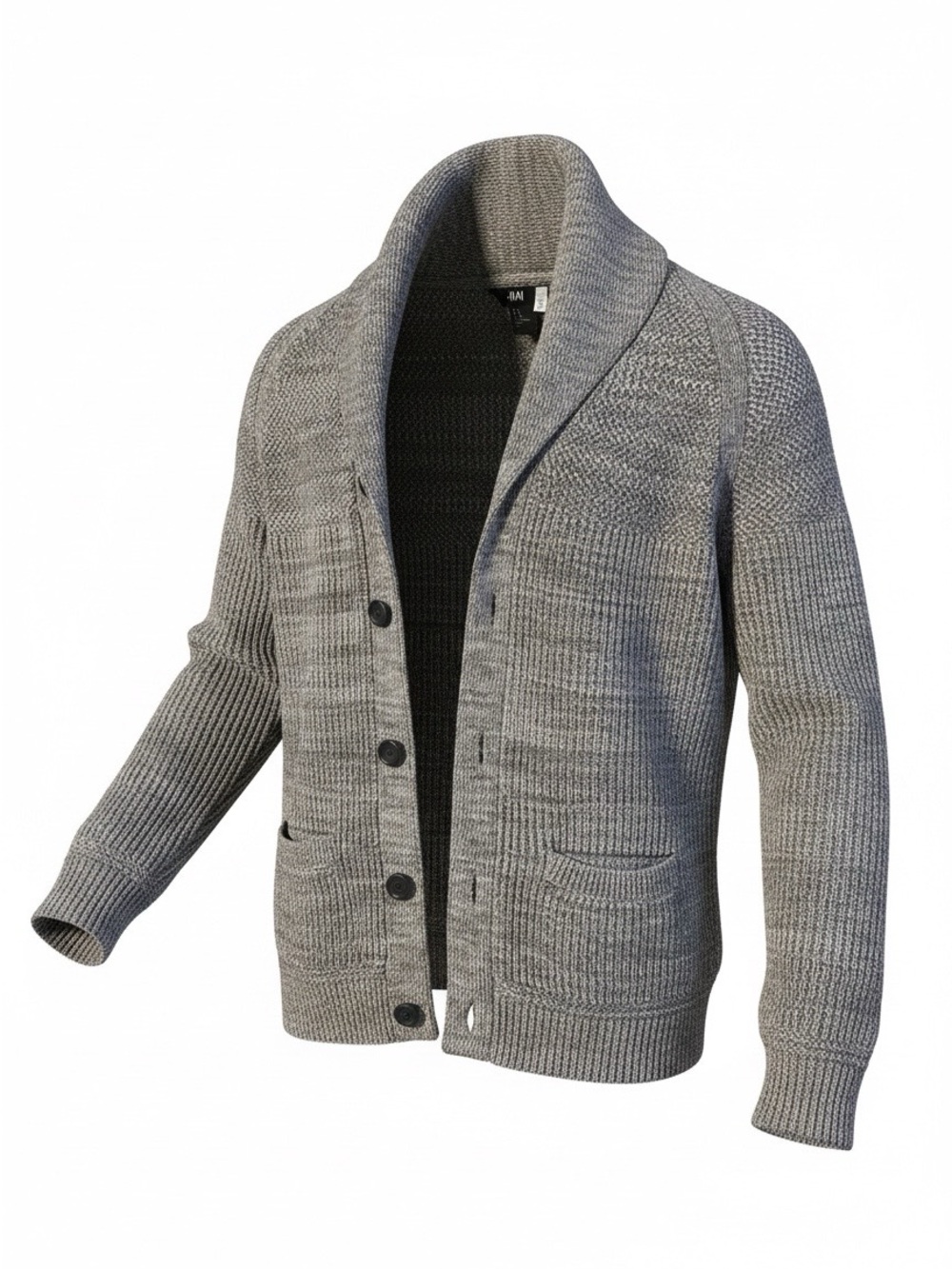 H&M Men’s 100% Cotton Shawl Collar Cardigan